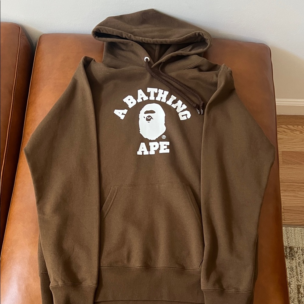 A Bathing Ape Brown Hoodie